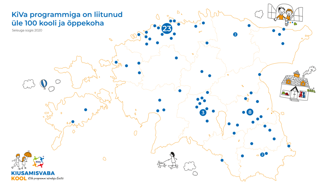 KiVa programmi kasutab 102 kooli ja õppekohta üle Eesti